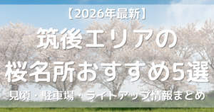 【2026最新】筑後エリアの桜名所おすすめ5選！見頃・駐車場・ライトアップ情報まとめ